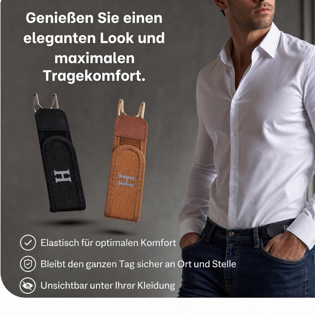 Beltzen - Elastischer Gürtel ohne Schnalle für unsichtbaren Halt