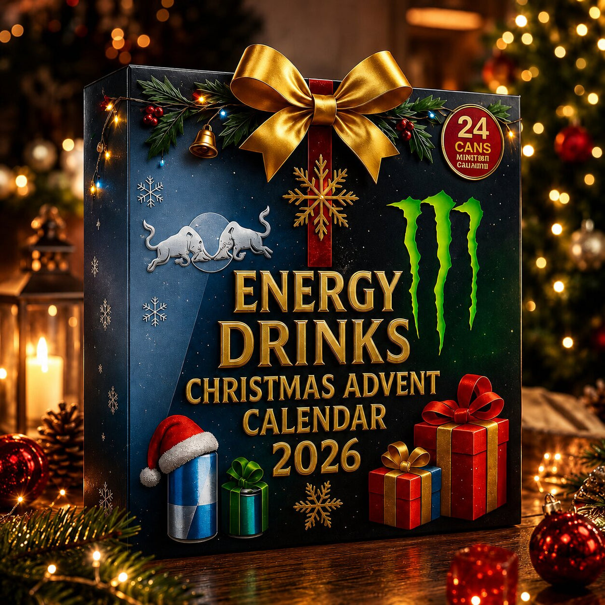 Fizzmas - Adventskalender mit Energy Drink Motiven