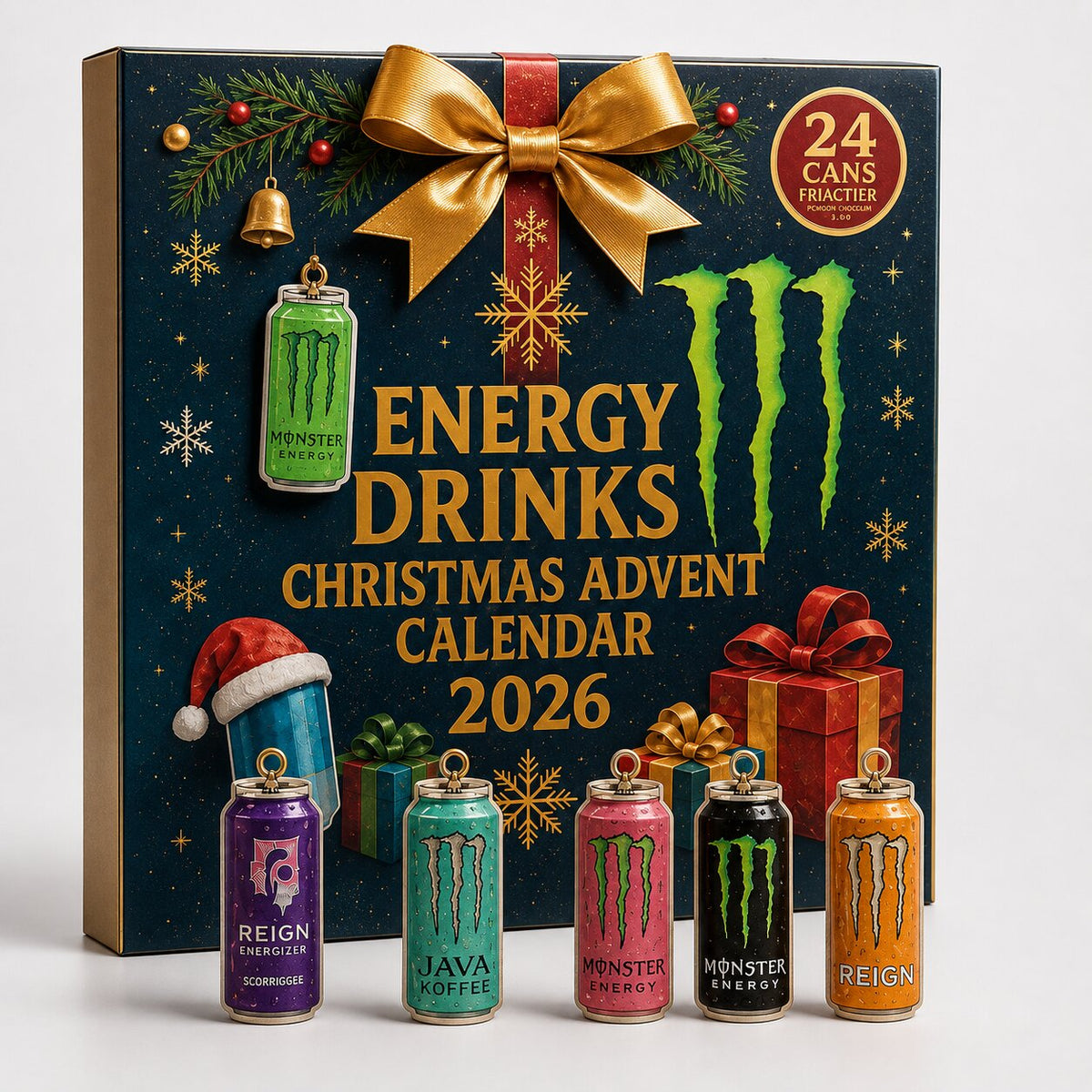 Fizzmas - Adventskalender mit Energy Drink Motiven