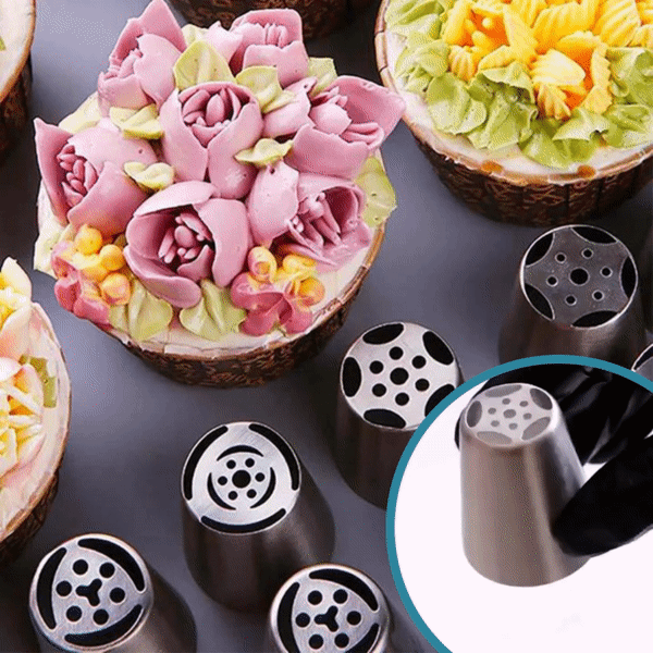 Bake - Spritztüllen-Set für Tortendekoration