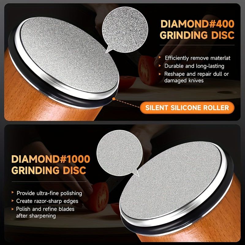 Schleifstein Set Diamant Magnet Halterung