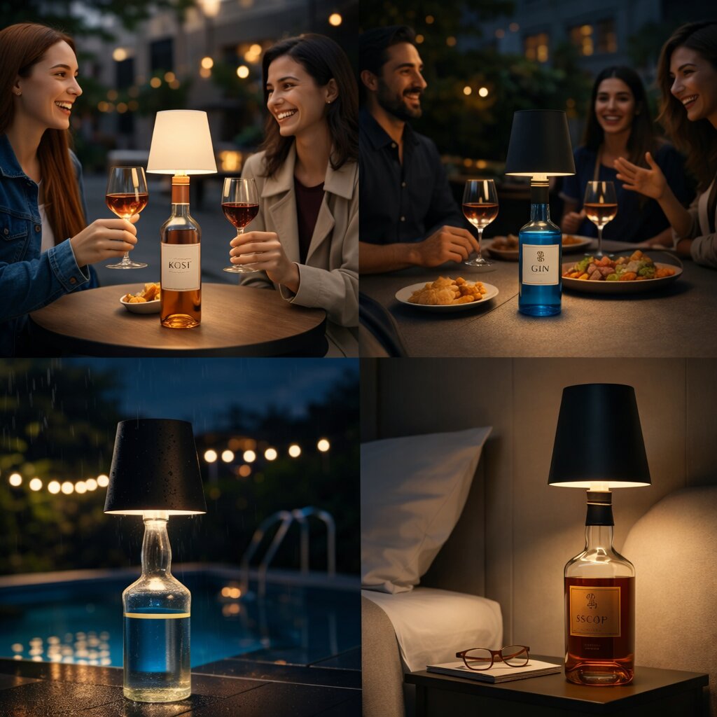 Bottlume - Kabellose LED-Flaschenlampe mit USB-Aufladung