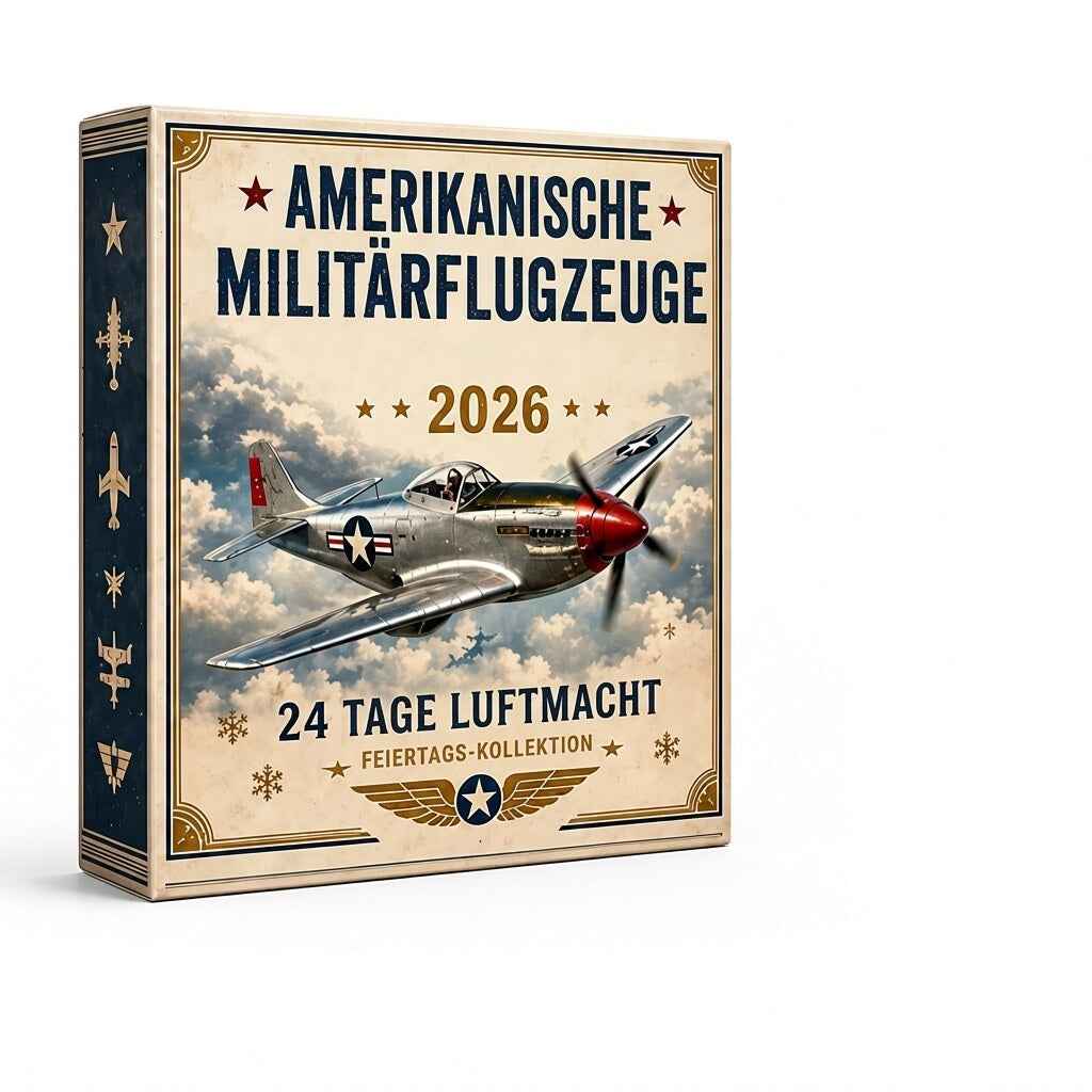 NoelWings - Adventskalender mit Flugzeug-Anhängern aus Acryl