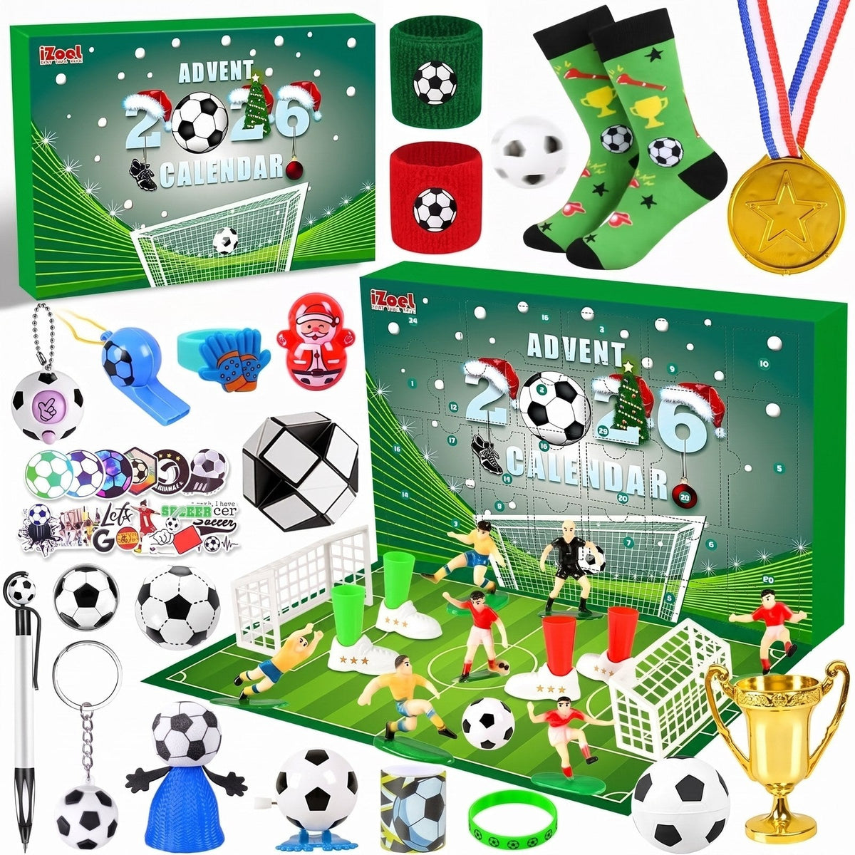 Fußball-Adventskalender mit 24 Überraschungen für Kinder