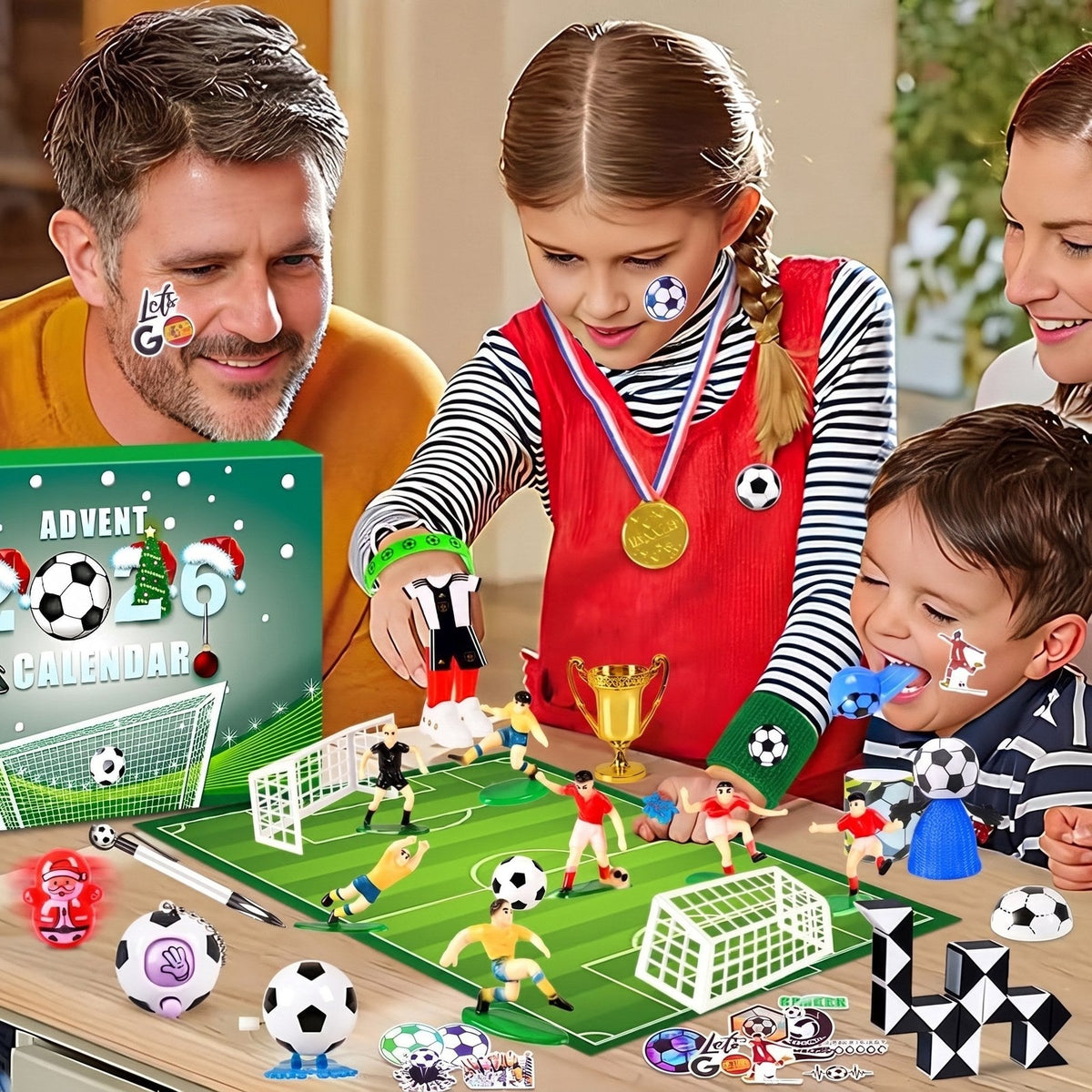 Fußball-Adventskalender mit 24 Überraschungen für Kinder