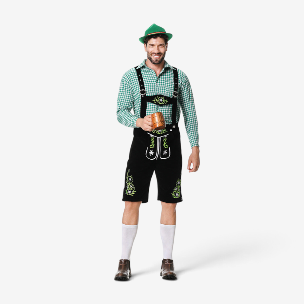 Weavon - Herren Trachtenhose mit verstellbaren Trägern