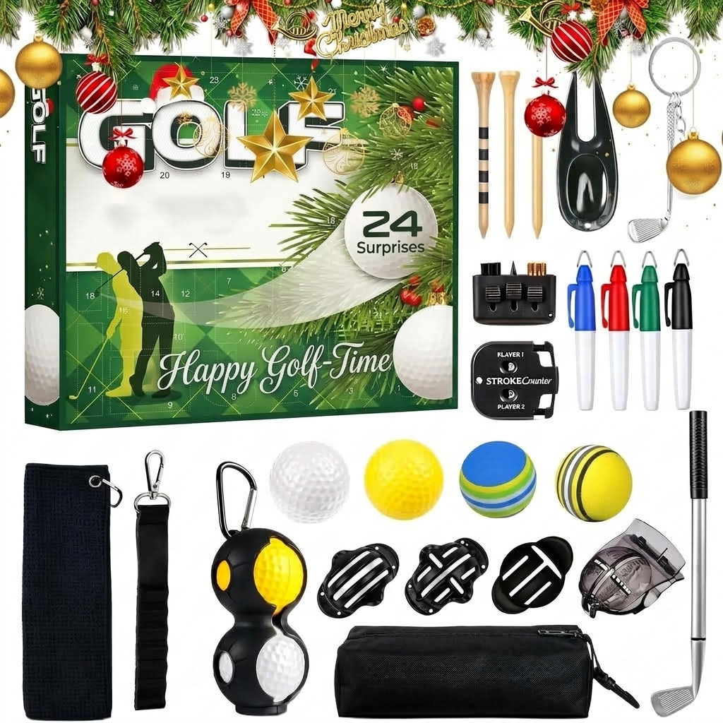 TeeMaster – Golf-Adventskalender mit 24 Zubehörteilen