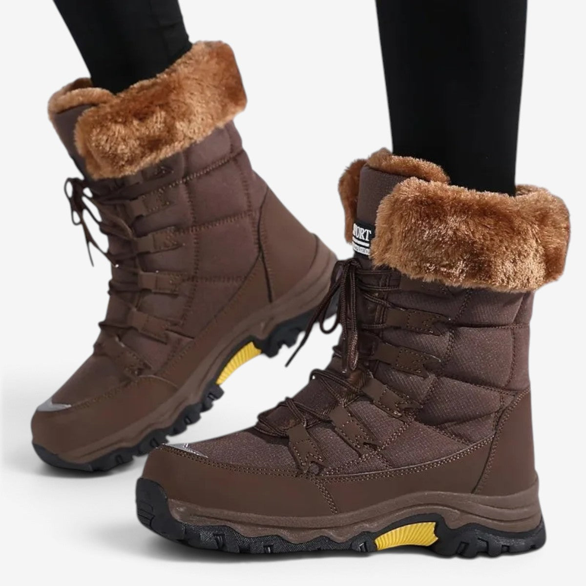 Solelyn - Damen-Winterstiefel mit Profilsohle