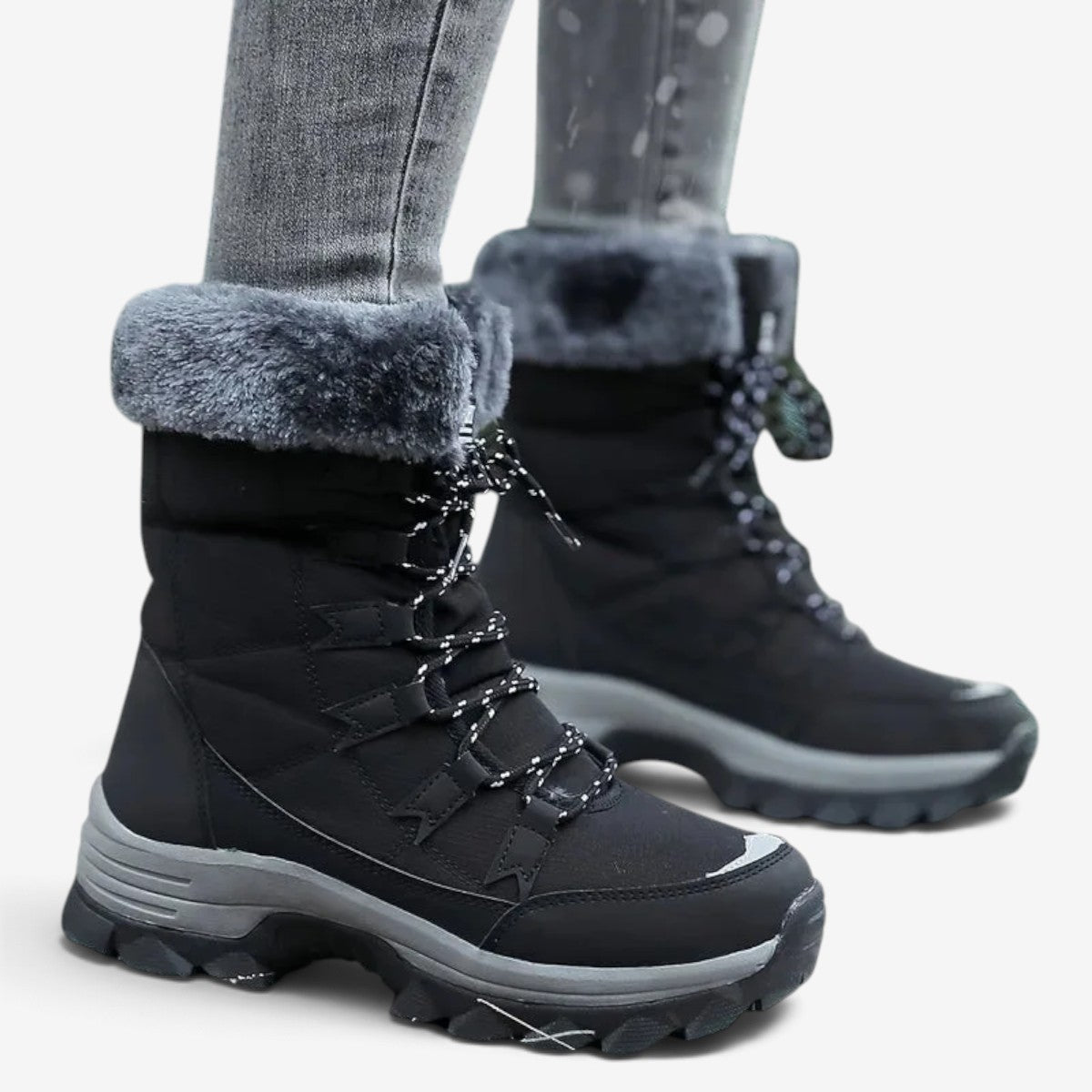 Solelyn - Damen-Winterstiefel mit Profilsohle