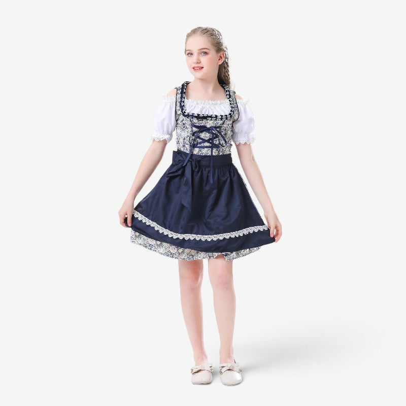 Layerelle - Dirndlkleid für Mädchen mit Geblümtes Mieder