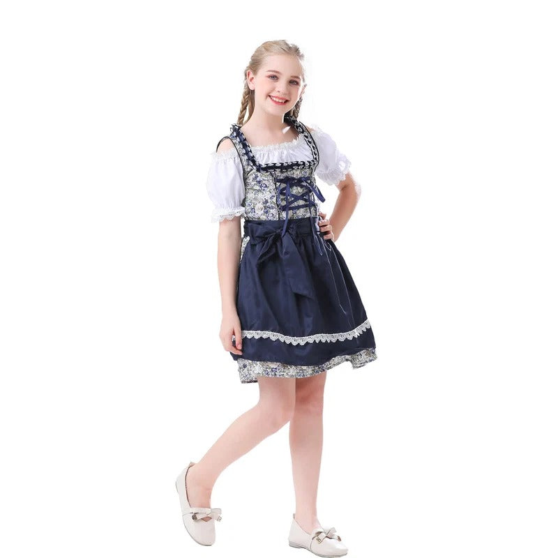 Layerelle - Dirndlkleid für Mädchen mit Geblümtes Mieder