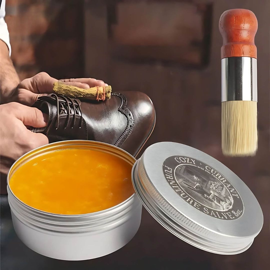 Glow - Lederpflege Balsam mit Applikatorpinsel für Möbel