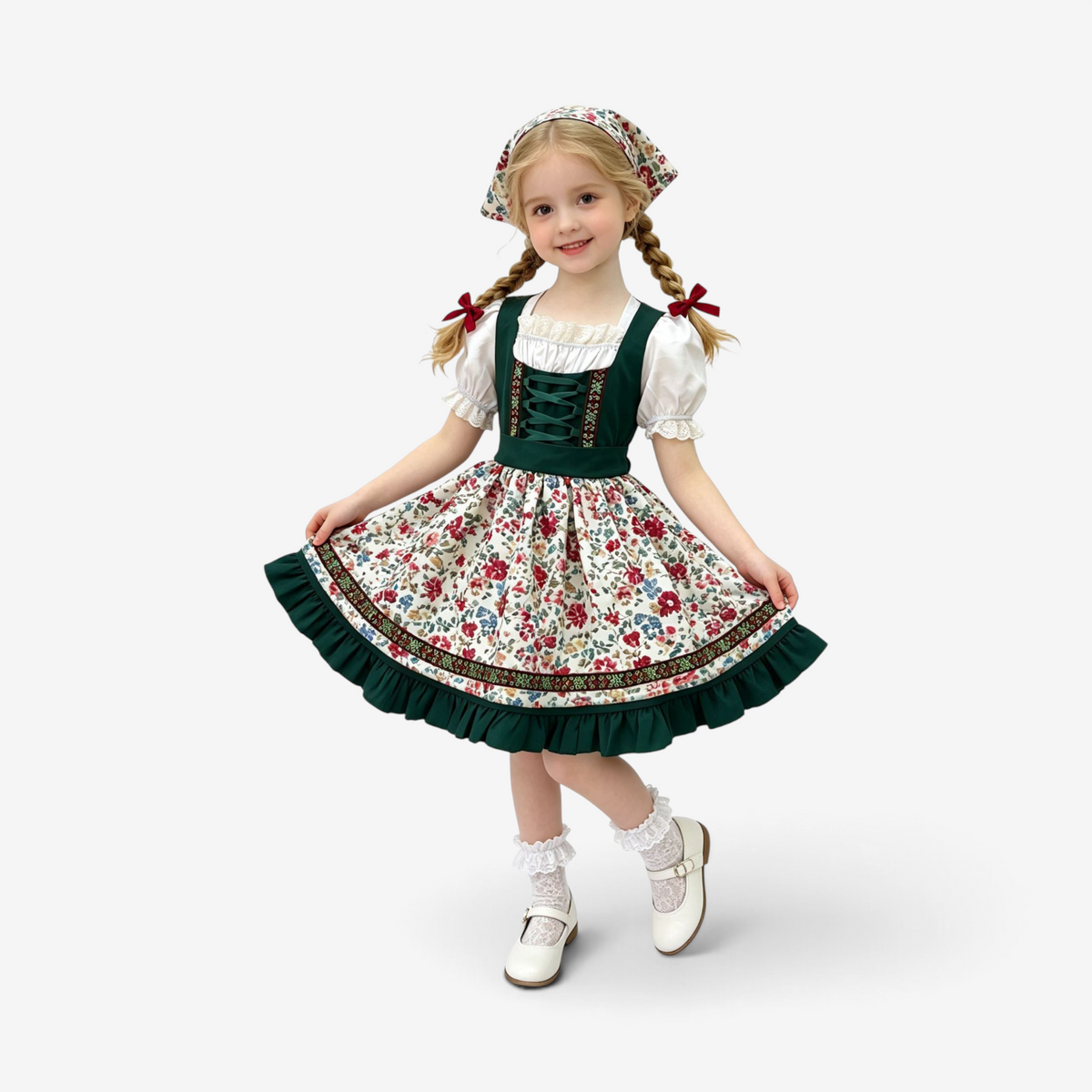 Mädchen-Trachtenkleid mit Schürze