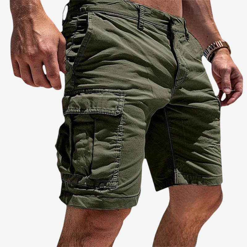 Shortzen - Knielange Shorts mit mehreren Taschen und geradem Beinschnitt