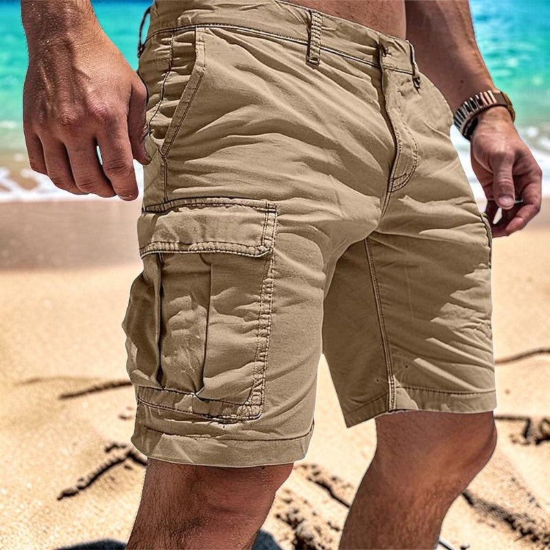 Shortzen - Knielange Shorts mit mehreren Taschen und geradem Beinschnitt