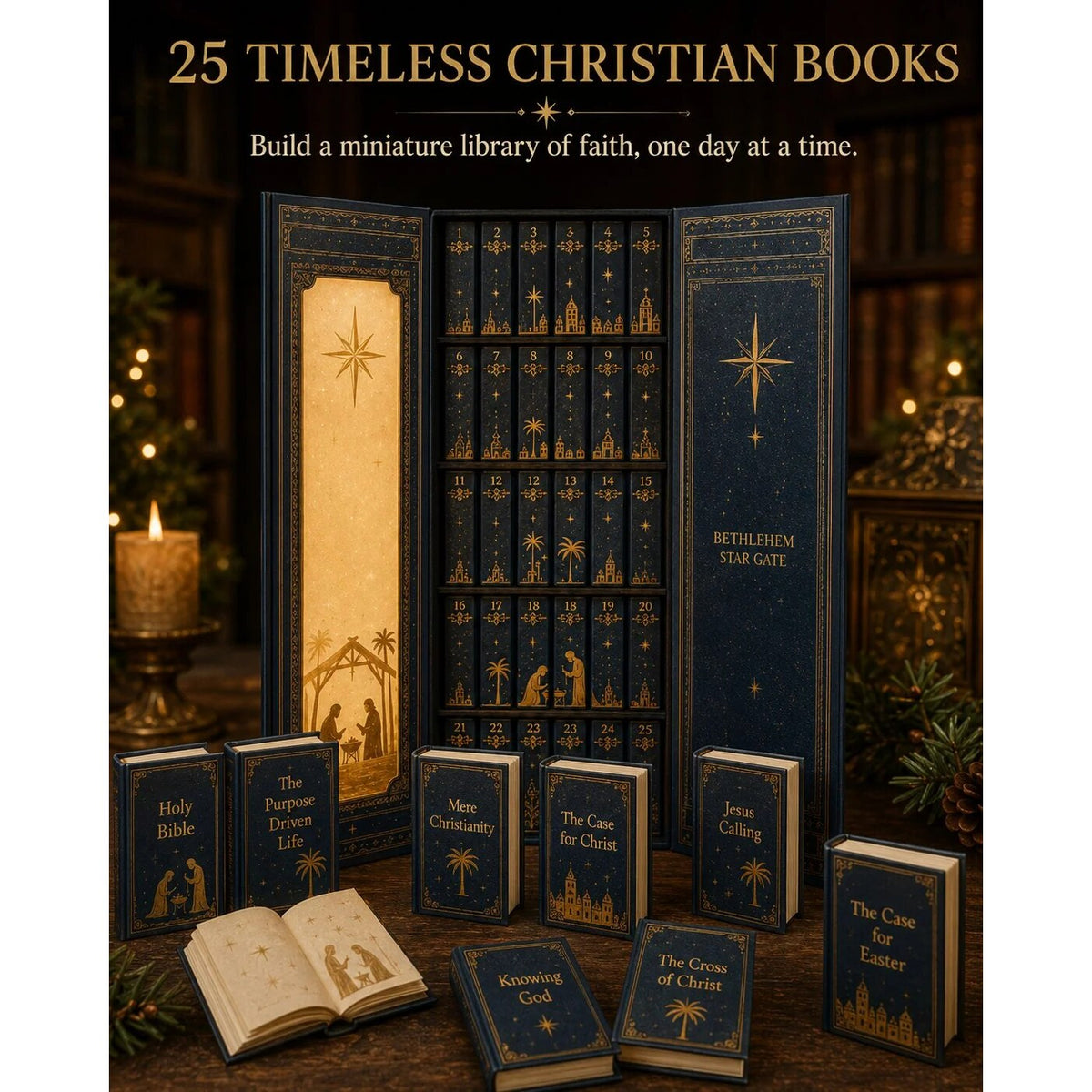 Mini-Buch-Adventskalender mit christlichen Geschichten