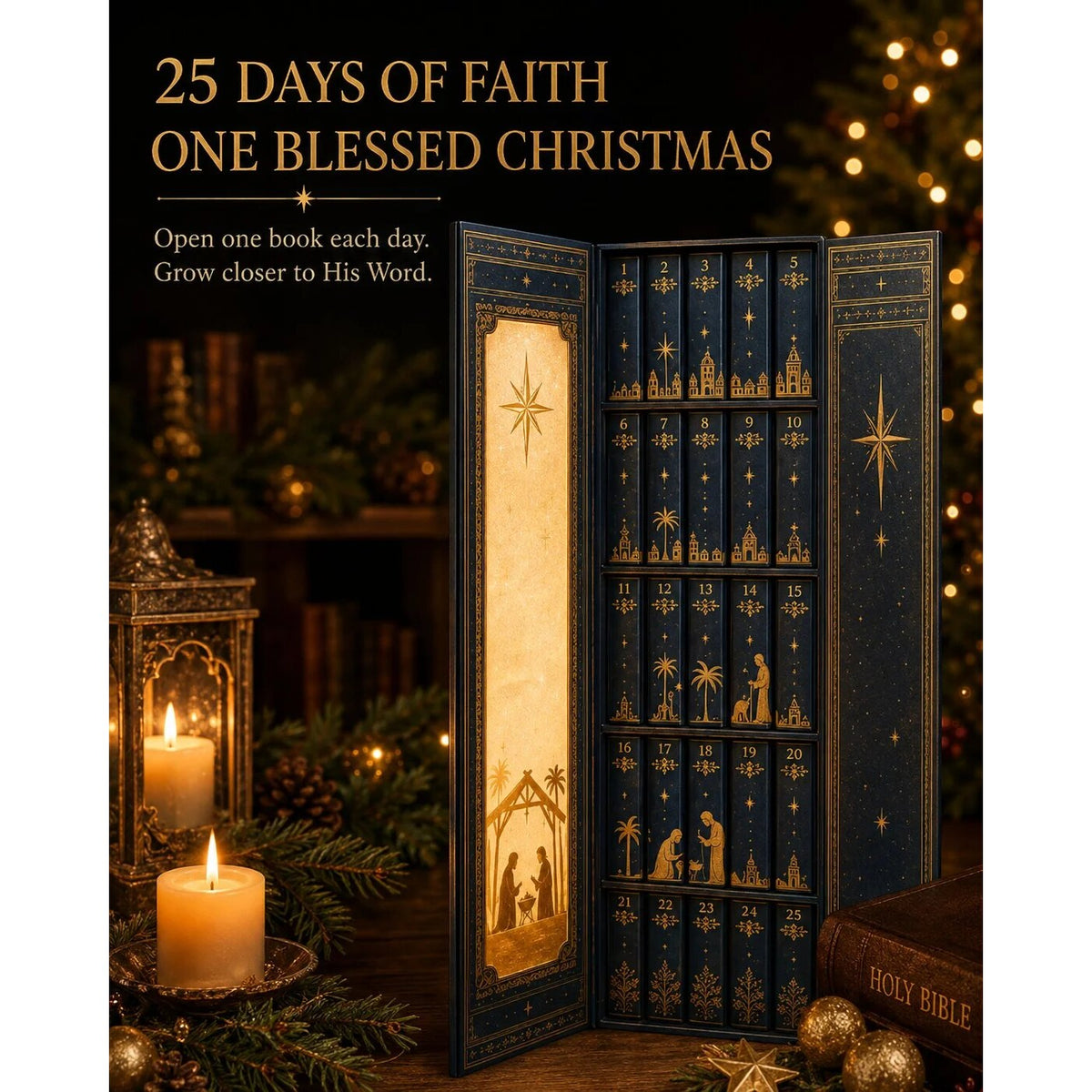 Mini-Buch-Adventskalender mit christlichen Geschichten