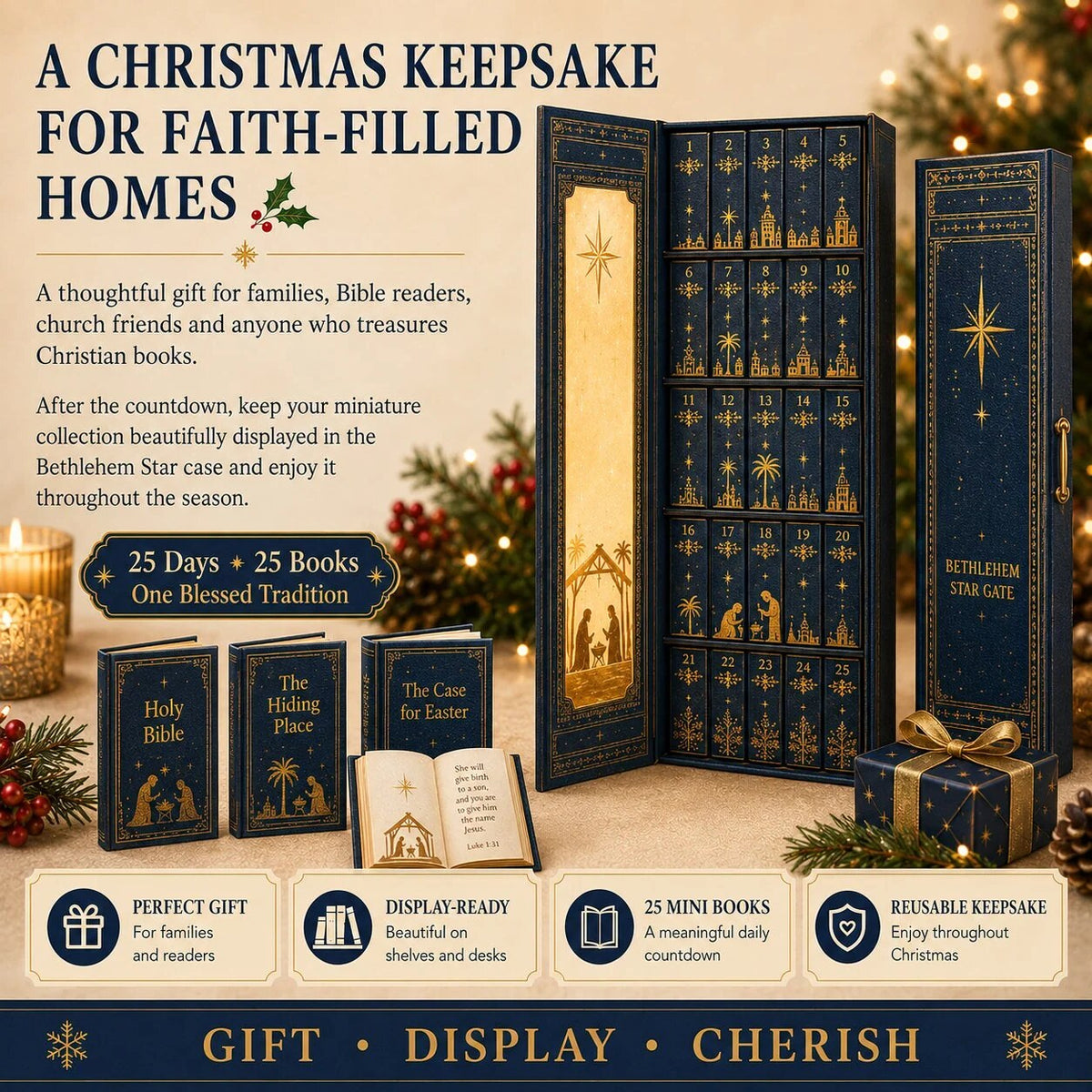 Mini-Buch-Adventskalender mit christlichen Geschichten
