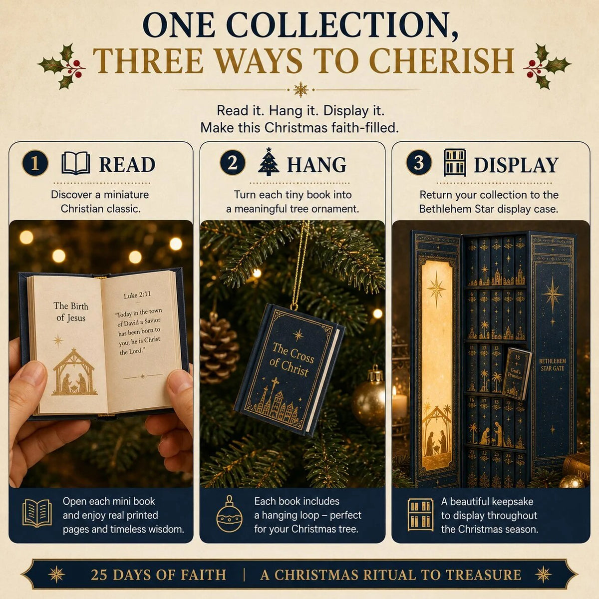 Mini-Buch-Adventskalender mit christlichen Geschichten