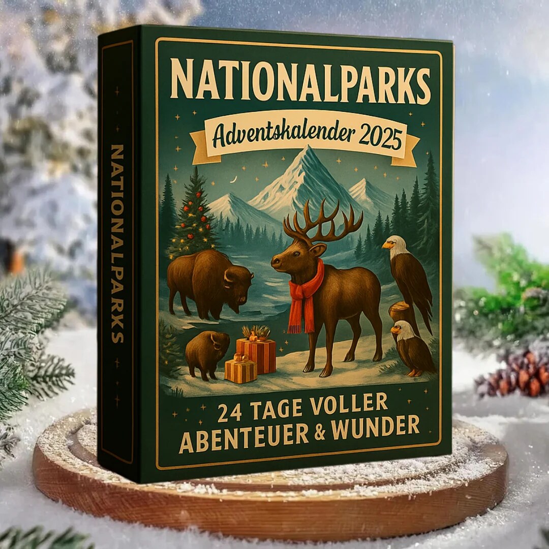 Nationalpark-Adventskalender mit 24 handgefertigten Miniaturen