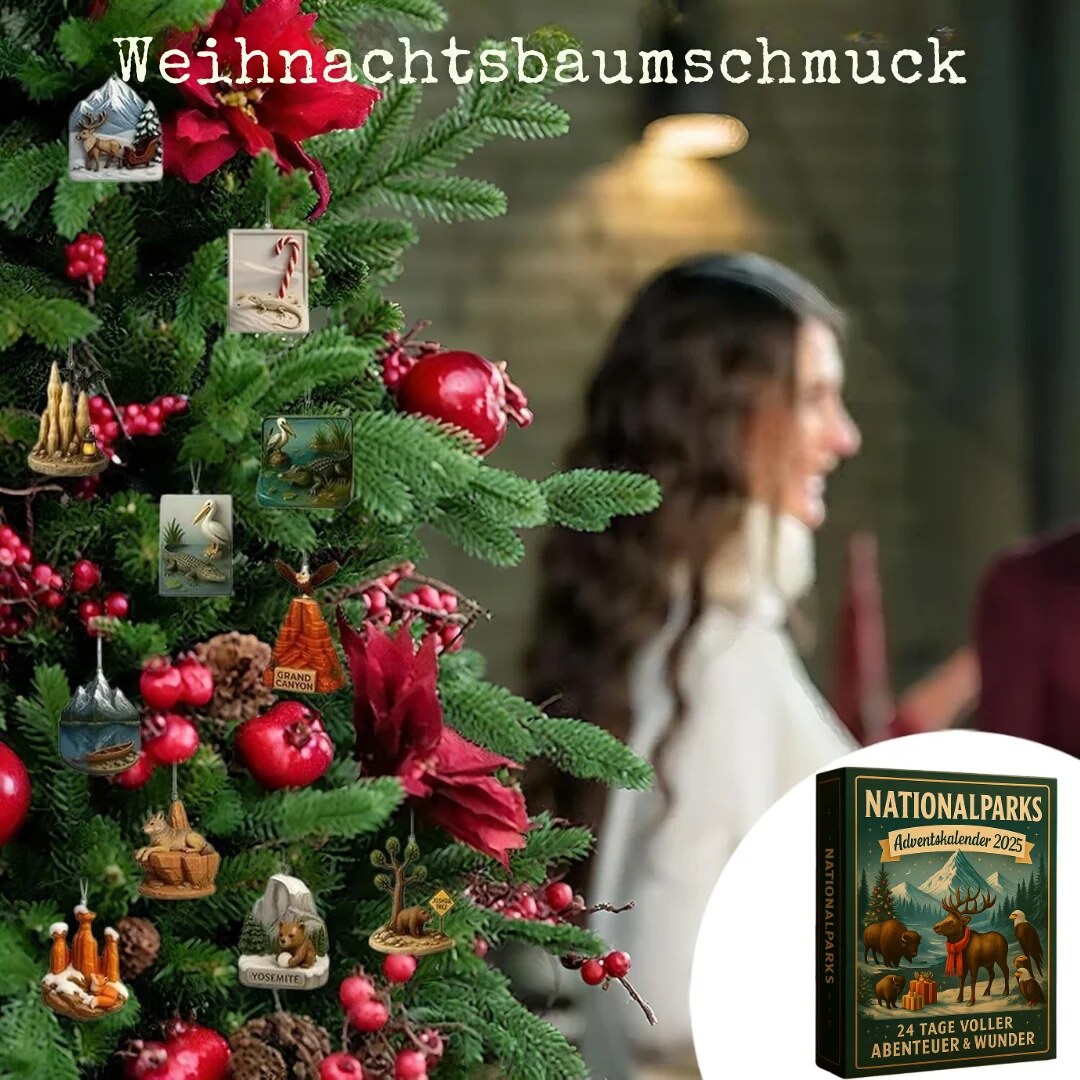 Nationalpark-Adventskalender mit 24 handgefertigten Miniaturen