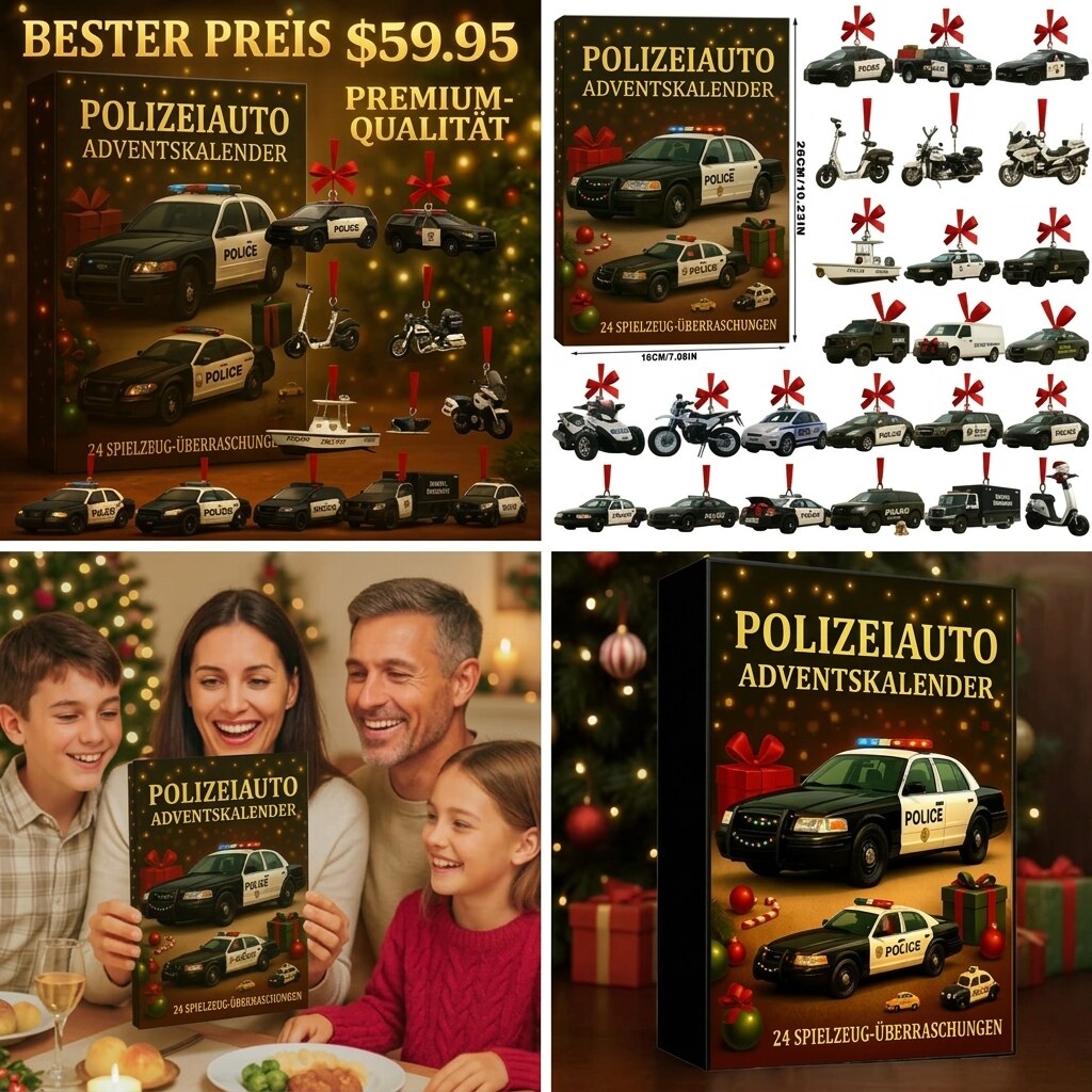 Jinglewheels - Adventskalender mit Spielzeugfahrzeugen zum Sammeln