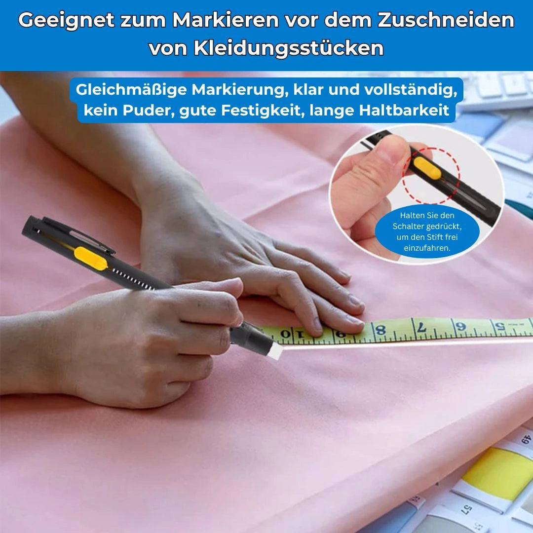 Erasevia - Wärmeentfernbarer Stoffmarker für Nähen und kreative Textilarbeiten