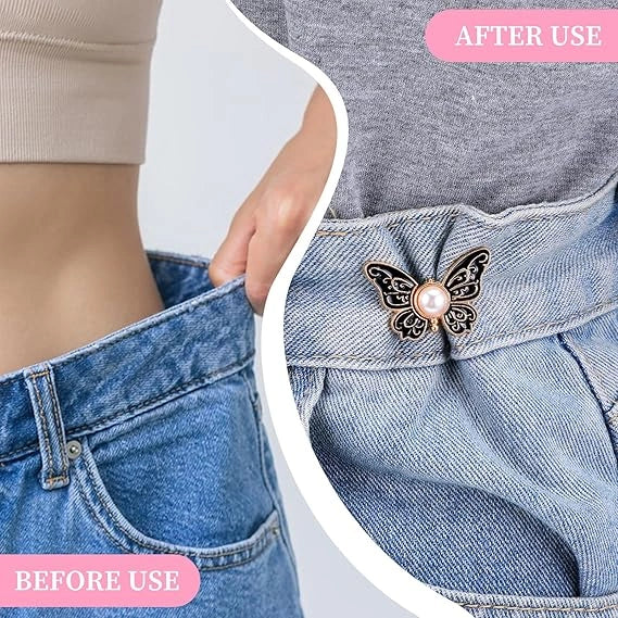 2+2 Gratis | Fastelle - Verstellbare Schmetterlingsclips für Kleidung und Accessoires