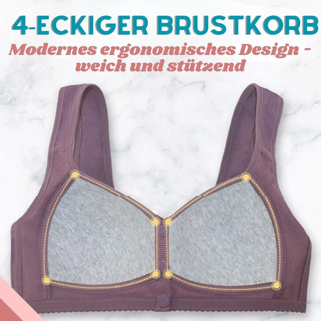 Elastara - Damen-BH mit Vorderverschluss und bügellosem Design