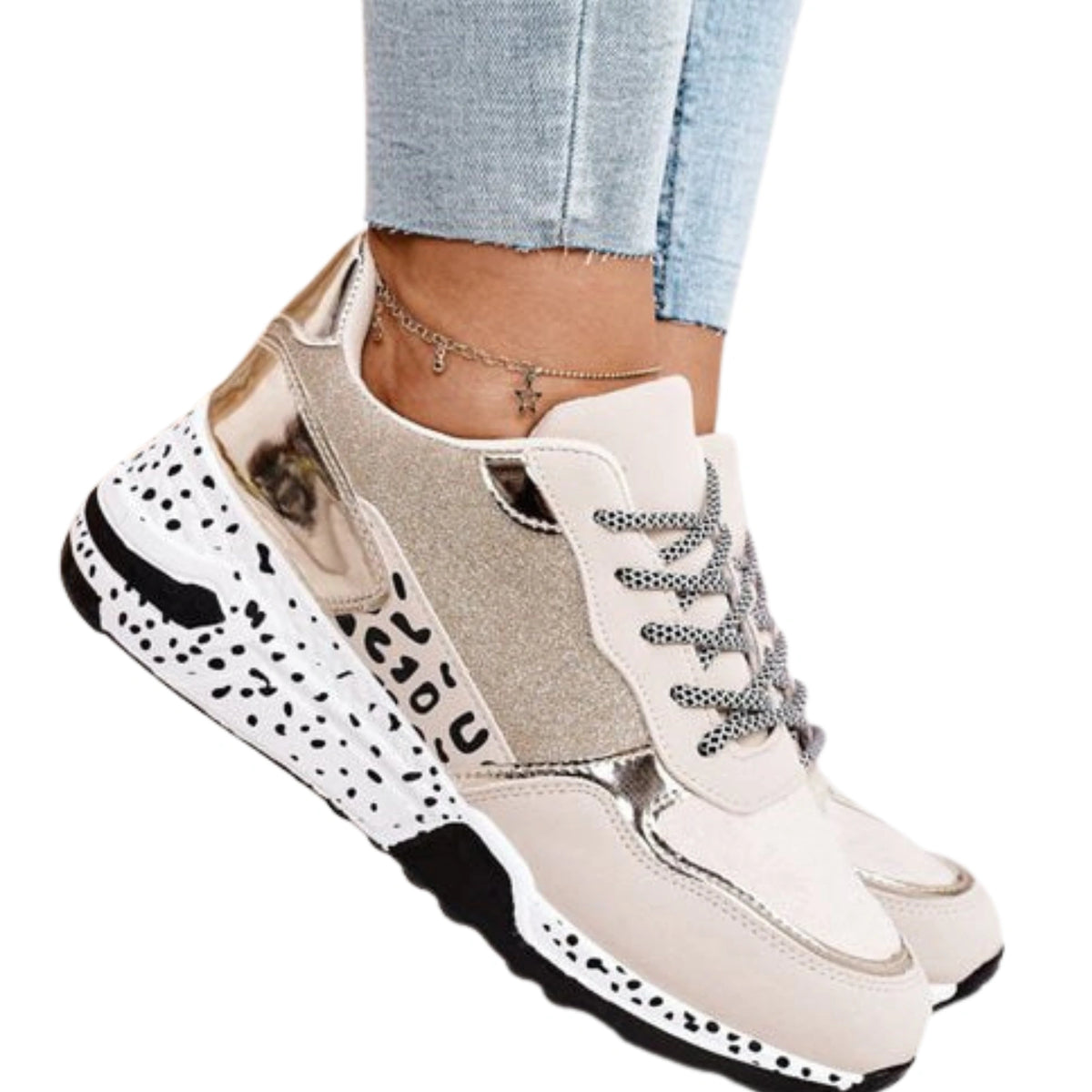Gilded - Damen-Sneaker für Alltag und Freizeit mit Gummisohle
