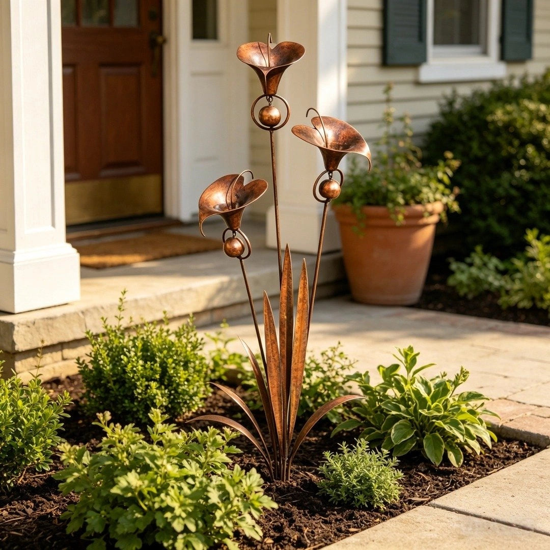 Bellisom - Gartenstecker mit Calla-Lilien und hängenden Glocken
