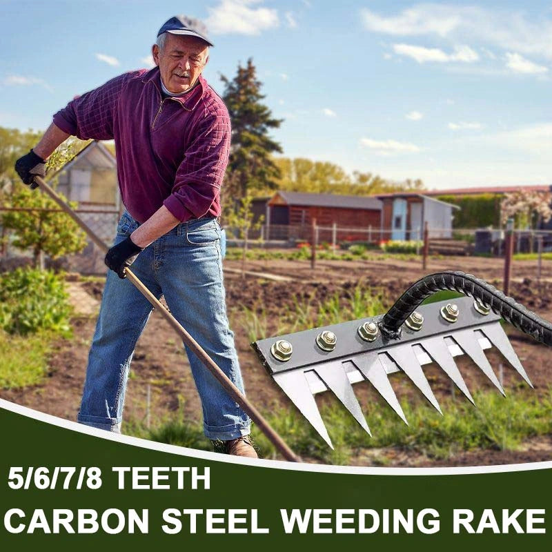 Cultrex - Gartenharke aus Carbonstahl für verschiedene Gartenarbeiten