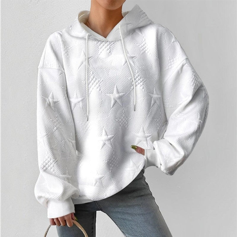 Starlight - Damen-Hoodie mit Sternmuster und Kapuze