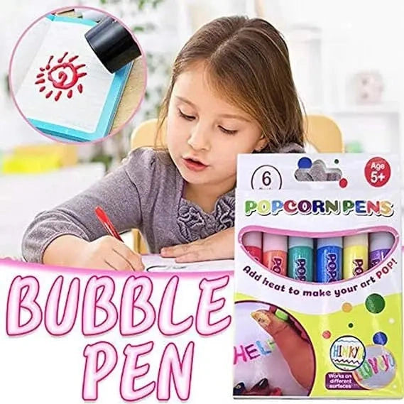Craftune - Puffy-Stifte im 6er-Set für kreative 3D-Zeichnungen