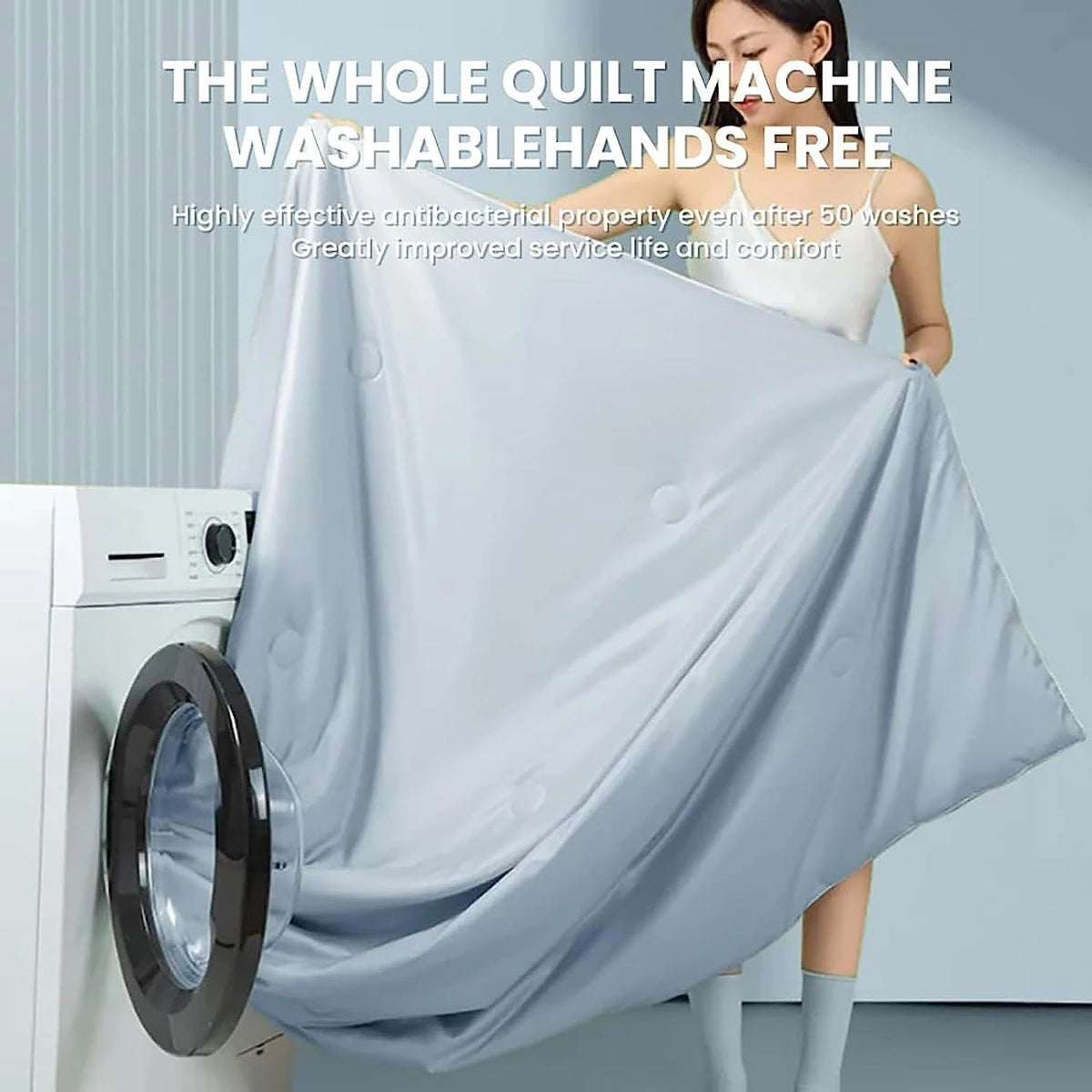 Silkcover - Sommerdecke mit Ice-Silk-Oberfläche und Polyesterfüllung