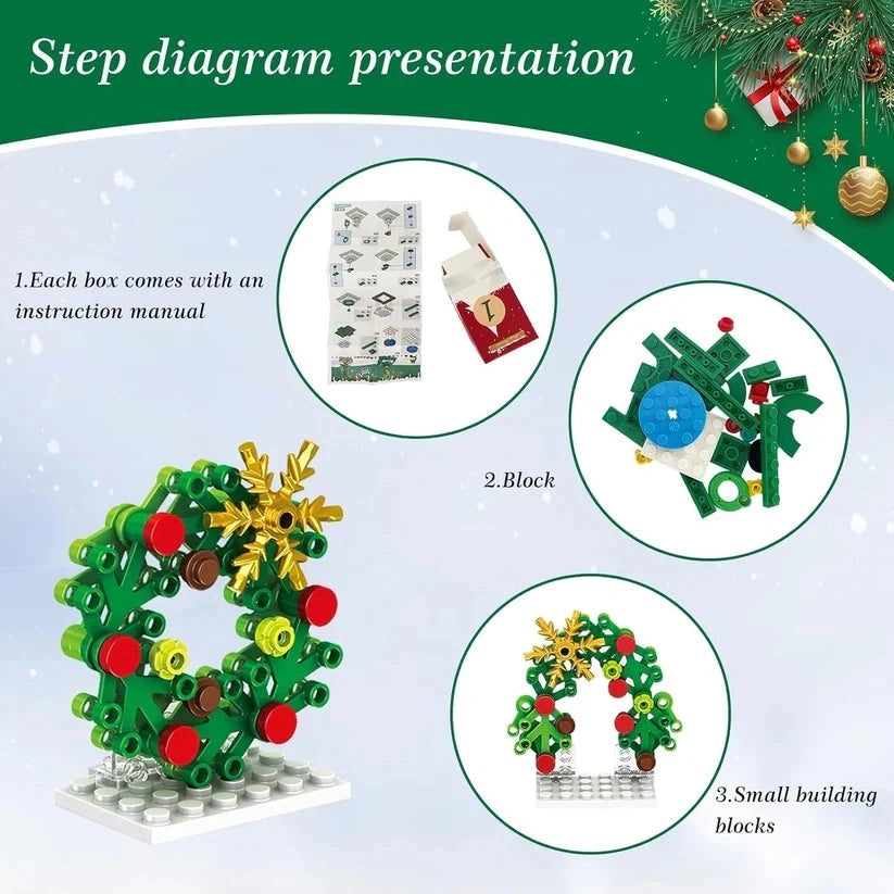 Brickmas - Adventskalender mit 24 Mini-Bausets für die Weihnachtszeit