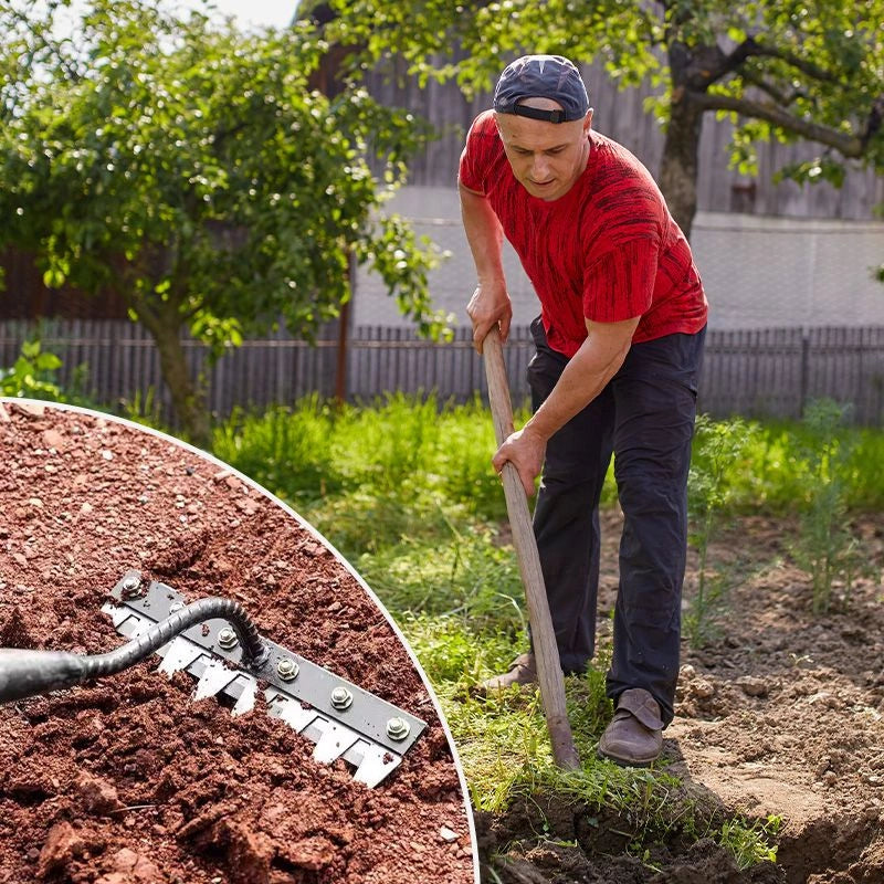 Cultrex - Gartenharke aus Carbonstahl für verschiedene Gartenarbeiten
