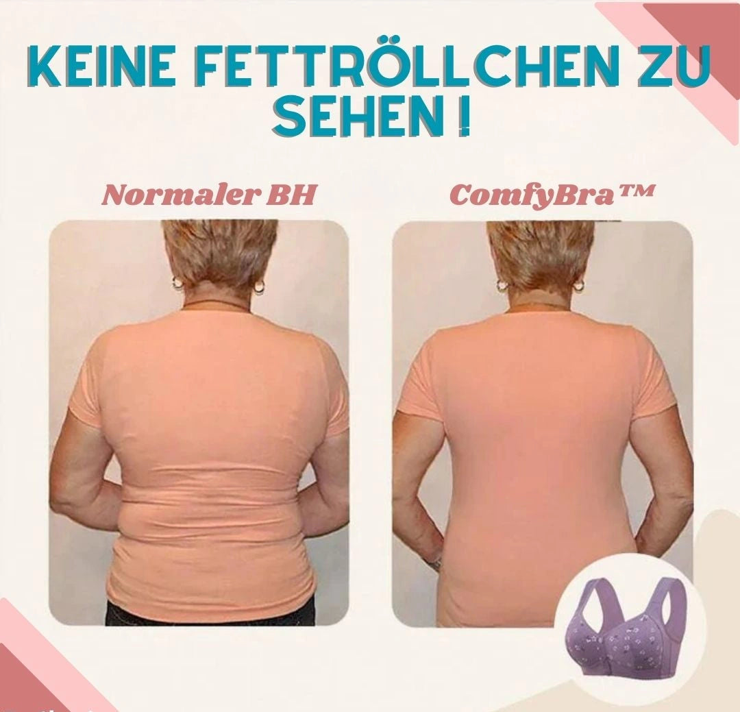 Elastara - Damen-BH mit Vorderverschluss und bügellosem Design