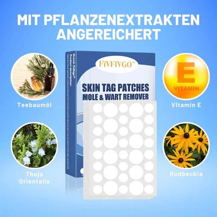 Patchora - Hautpflaster mit Teebaumöl und Vitamin E zur Anwendung auf der Haut