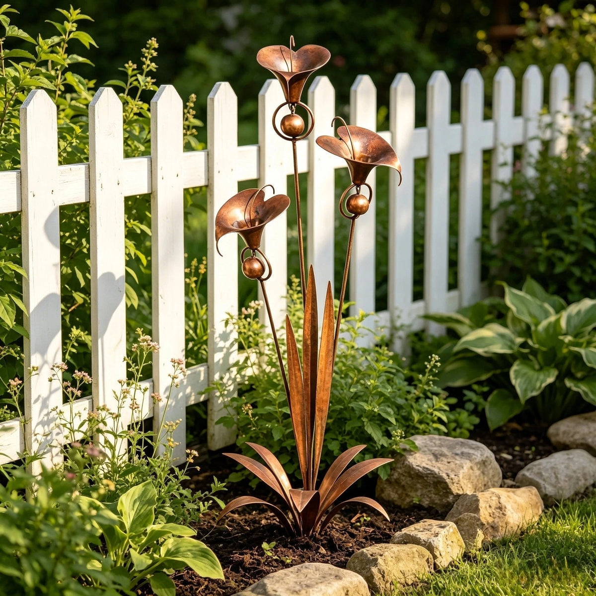Bellisom - Gartenstecker mit Calla-Lilien und hängenden Glocken