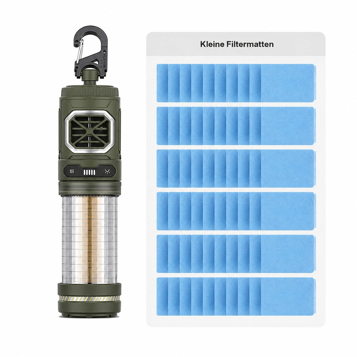Campora - 2-in-1-Mückenabwehrgerät mit LED-Licht für Outdoor und Camping