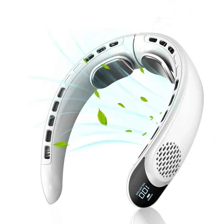 Airspire - Nackenventilator mit 3 Geschwindigkeitsstufen und LED-Anzeige