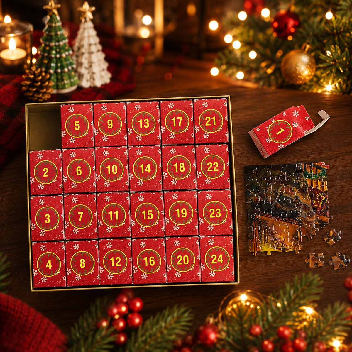 SantaJigsaw - Puzzle-Adventskalender mit 1008 Teilen
