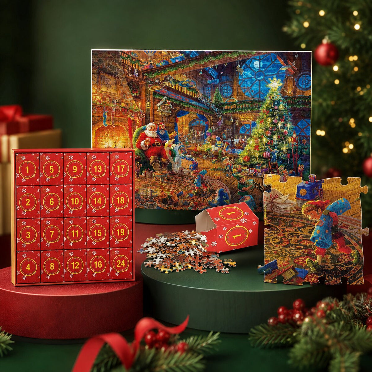 SantaJigsaw - Puzzle-Adventskalender mit 1008 Teilen