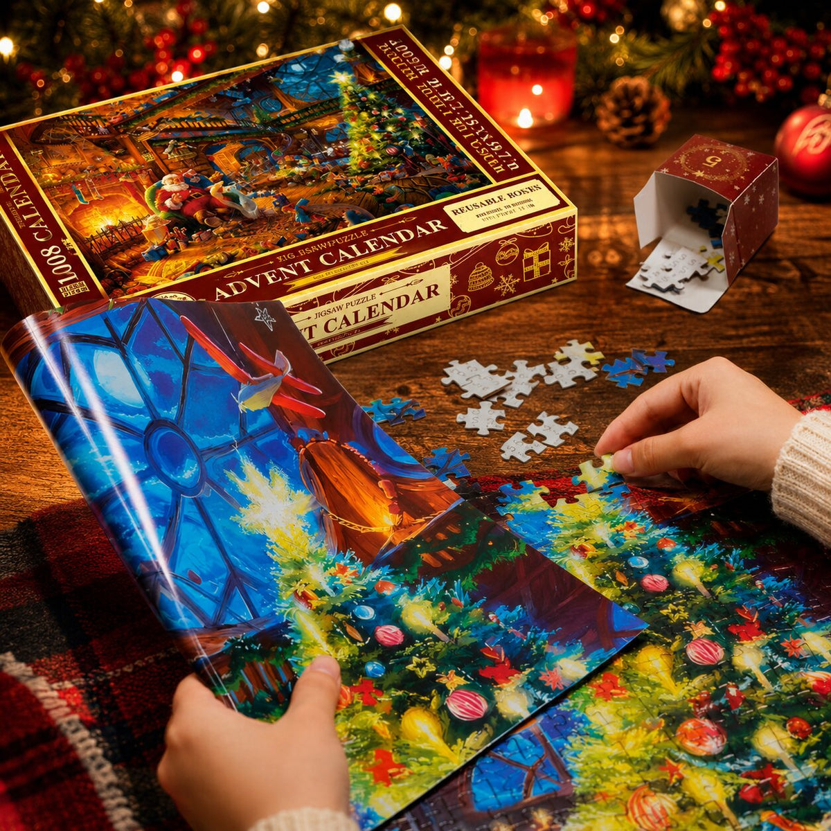 SantaJigsaw - Puzzle-Adventskalender mit 1008 Teilen