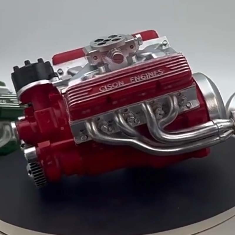 Ignitrix - Mini-V8 Motorbausatz mit CDI-Zündung und Metallteilen