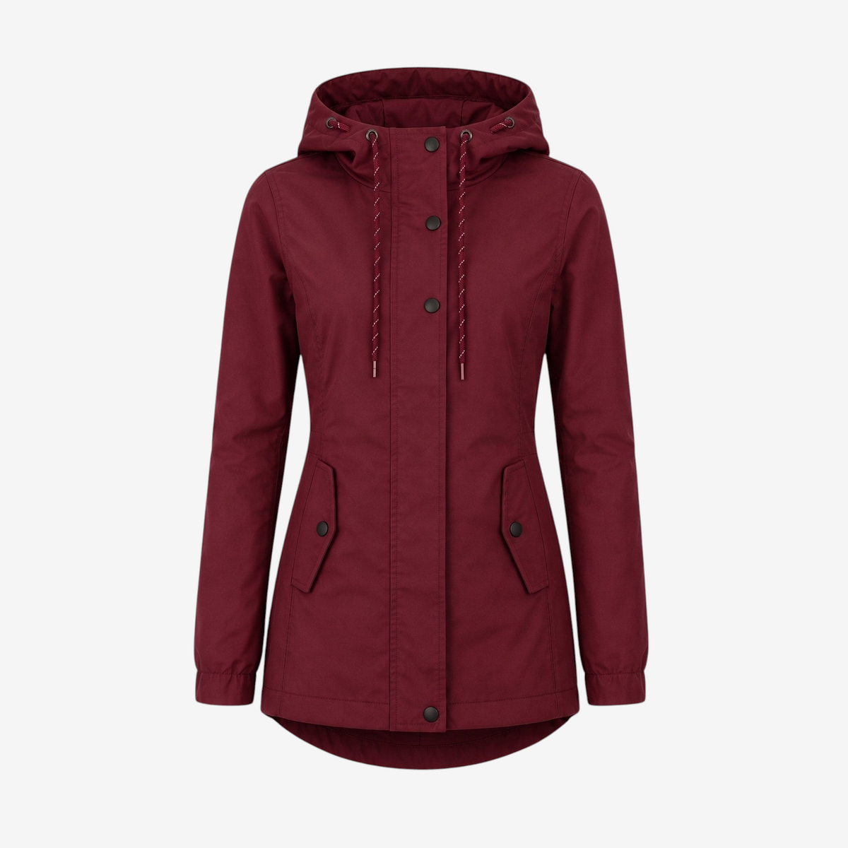 Utility - Damen-Kapuzenjacke mit Druckknopf-Taschen