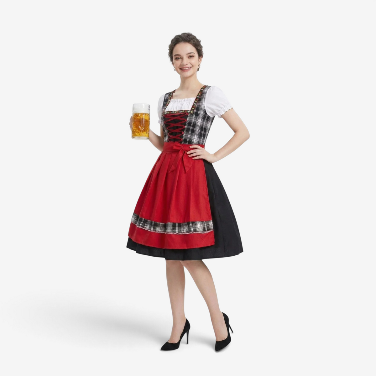 Damen-Trachten-Dirndl mit Schnürung