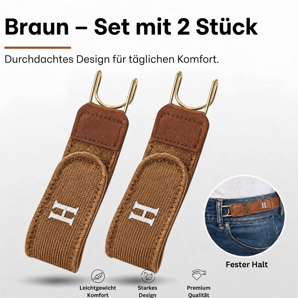 Beltzen - Elastischer Gürtel ohne Schnalle für unsichtbaren Halt