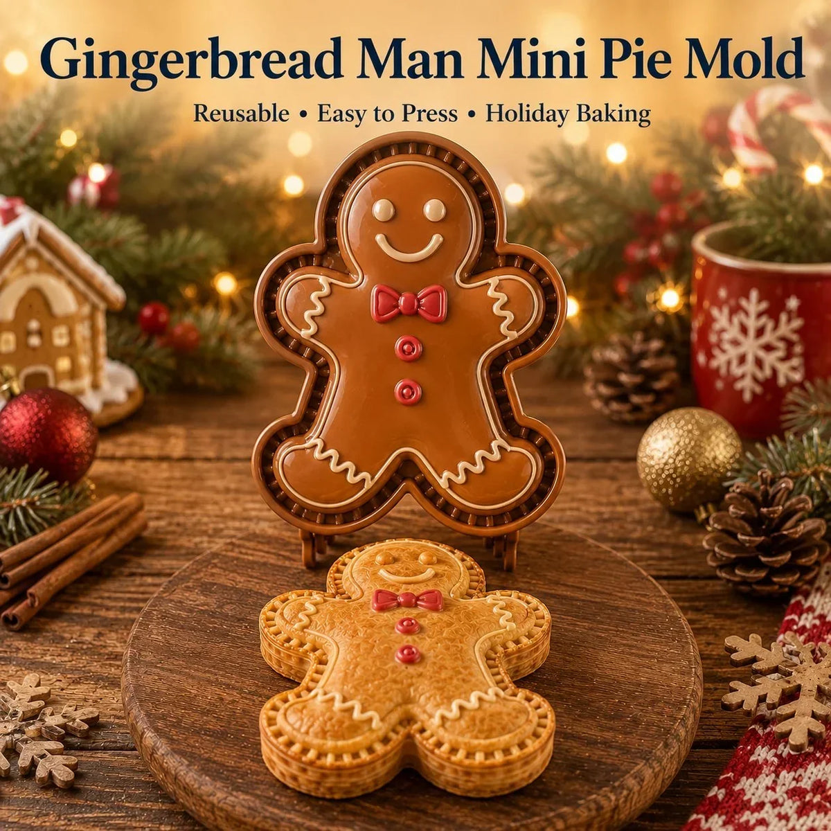 Cakemas - Weihnachts-Mini-Kuchenform mit 9 Motiven
